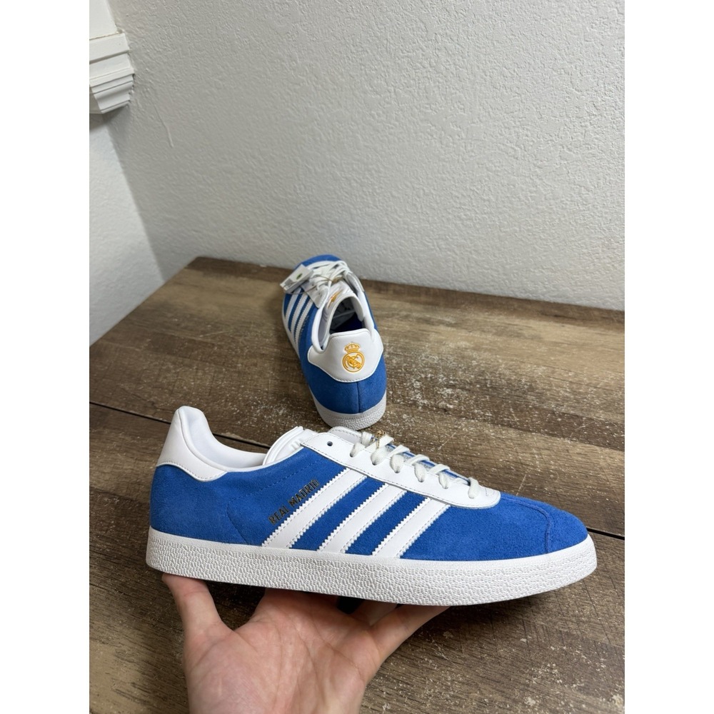 Adidas Gazelle Real Madrid Kit SAMPLE Blue Bird Shoe Sneaker Mens Size 11 JR4158